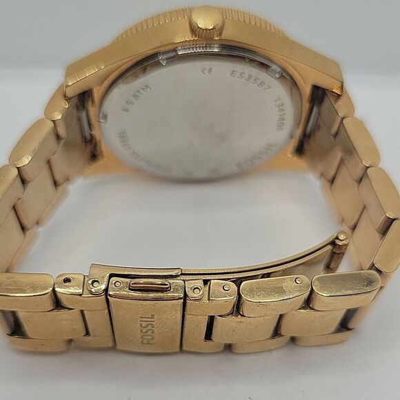 Fossil Boyfriend ES3587 Women's Stainless Steel Analog Dial Quartz Watch DE78 - Picture 10 of 10